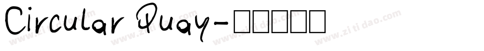 Circular Quay字体转换